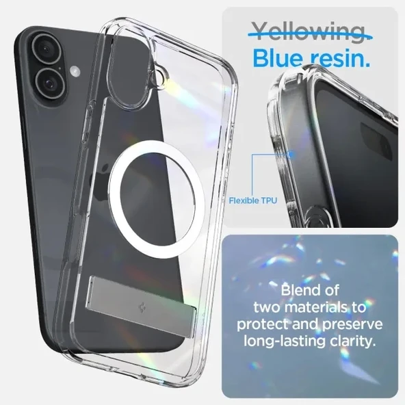 Spigen Ultra Hybrid S MagFit iPhone 16 Plus Kılıf - 5