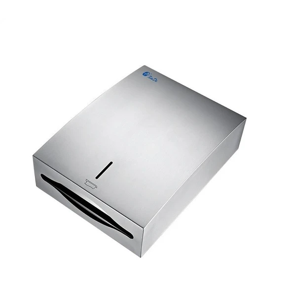 Omnipazar Xinda ZJH12H Manuel Z Katlı Kağıt Havlu Dispenseri Paslanmaz Çelik - 2