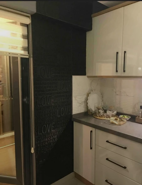 Renkli Duvarlar 70cm x 70cm 1 Adet Yapışkanlı Kahve Köşesi Mutfak Kafe Model Sünger Duvar Paneli Kağıdı NW145 - 2