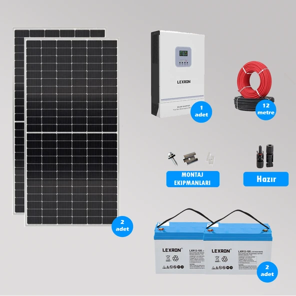 CKS ENERJI 3 kW Hazır Solar Paket Kolay Kurulum(MİNİMUM PAKET)