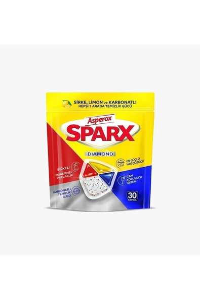 Asperox Sparx Bulaşık Makinesi Tableti 30'lu 6 Adet - Resim 3