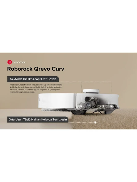 Roborock Qrevo Curv Çöp İstasyonlu Robot Süpürge - 2