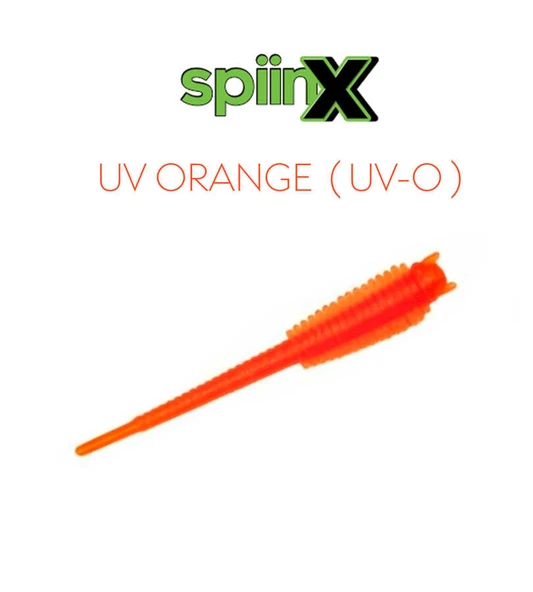 SPIINX SANDWORM SİLİKON 6CM 18P UV ORANGE - 2