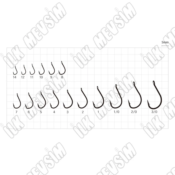 Sasame F-918 BL Nickel Izu Ringed İğne İğne No : 1 - Resim 2