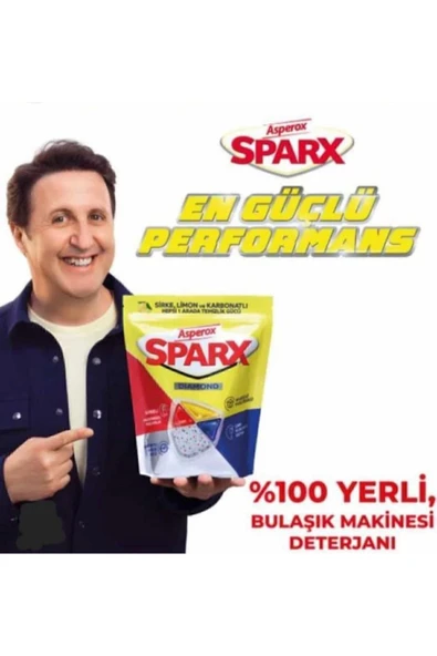 Asperox Sparx Bulaşık Makinesi Tableti 30'lu 6 Adet - Resim 4