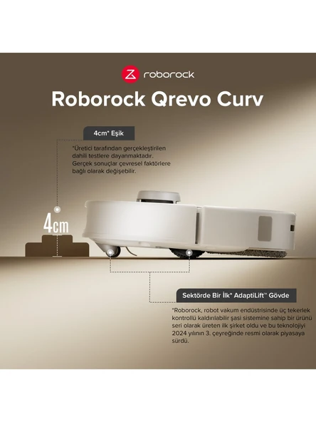 Roborock Qrevo Curv Çöp İstasyonlu Robot Süpürge - 4