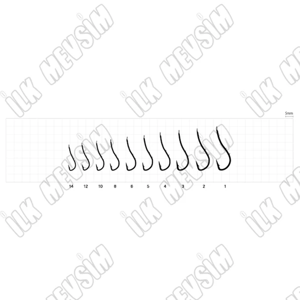 Sasame Ryusen W-Hold Black F-988 Serisi Olta İğnesi İğne No : 8 - Resim 2