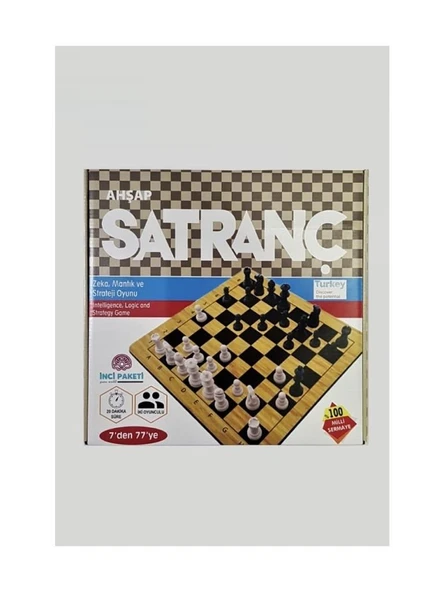 Saki Toys İnci Paketi Ahşap Satranç - 3