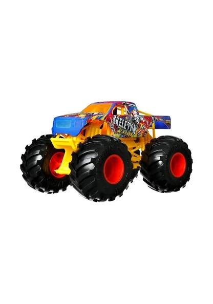 Hot Wheels Monster Trucks 1:24 Araba Skeleton FYJ83 HWG79 Lisanslı Ürün