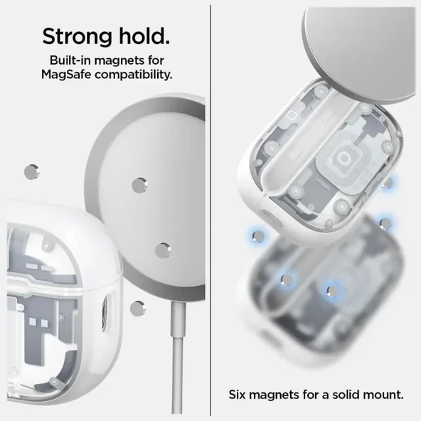 Spigen Ultra Hybrid Airpods Pro 2. Nesil Kılıf - Crystal Clear - 4