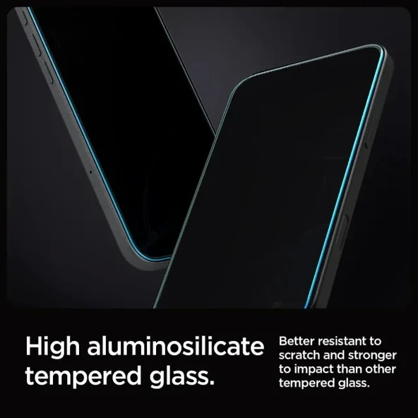 Spigen Temperli Cam Ekran Koruyucu [GlasTR EZ FIT - Privacy] iPhone 15 Plus - 3