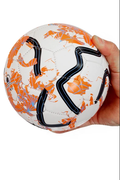 Hentbol Topu Renkli Yıldırım Soft Katmanlı Çocuk Mini Futbol Topu No:1 İç Mekan Minik Top F77 - 5