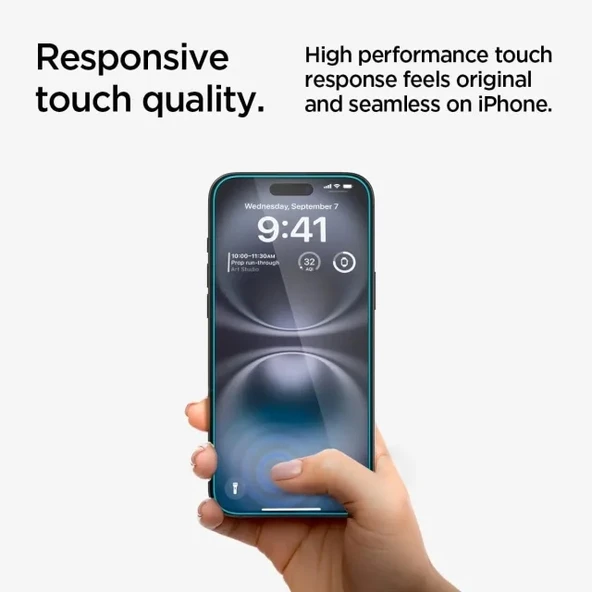 Spigen iPhone 15 Temperli Cam Ekran Koruyucu [GlasTR EZ FIT - Privacy] - 2'li Paket - 5