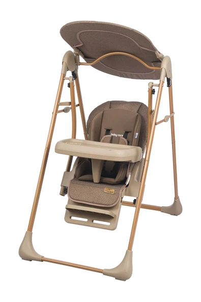 Tam Yatarlı Tenteli Mama Tablalı Ev Tipi Hem Salıncaklı & Hem Mama Sandalyesi