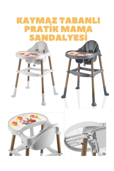 Ahşap Anne Yanı Beşik + Bebek Arabası + Puset + Otomatik Beşik + Yürüteç + Mama Sandalyesi + Çanta - 7