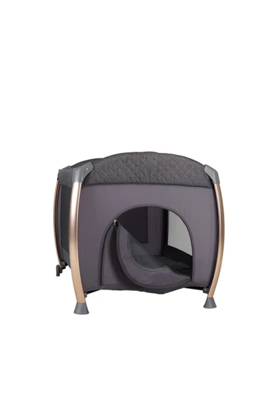Poky Panama Oyun Parkı Bebek Park Yatak 76x110 Cm Yatak Grı-8038 Yeni Sezon - 4