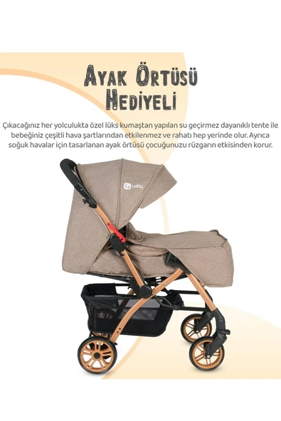 4 Baby Çift Yönlü Bebek Arabası Yağmurluk+ayak Örtüsü+ 2 Yıl Garanti Ilk Adım Bebe - 2