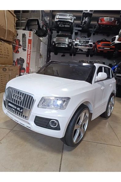 Audi Q-Suv! 12V, Uzaktan Kumandali, Çift Motor, Bluetooth ile Müzik Keyfi, Deri Koltuk - 6