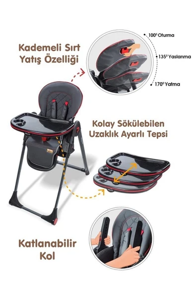BC515 Multiflex Mama Sandalyesi Siyah - 3