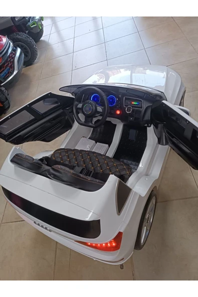 Audi Q-Suv! 12V, Uzaktan Kumandali, Çift Motor, Bluetooth ile Müzik Keyfi, Deri Koltuk - 7