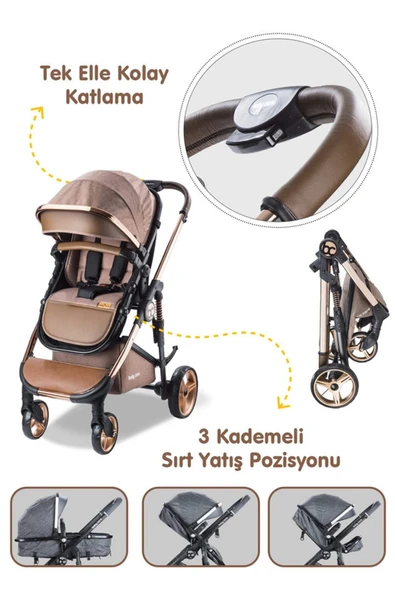 Bc-440 Colorado Chrome Travel Sistem Bebek Arabası - 2