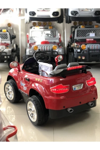 Kırmızı 605k Tx-5 Sport 12 Volt Uzaktan Kumandalı Akülü Araba - 2