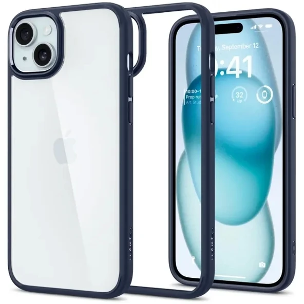 Spigen Ultra Hybrid iPhone 15 Pro Max Kılıf(2023) Navy Blue iPhone 15
