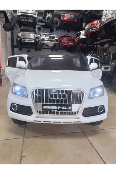 Audi Q-Suv! 12V, Uzaktan Kumandali, Çift Motor, Bluetooth ile Müzik Keyfi, Deri Koltuk - 4