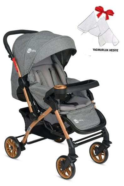 4 Baby Çift Yönlü Bebek Arabası Yağmurluk+ayak Örtüsü+ 2 Yıl Garanti Ilk Adım Bebe