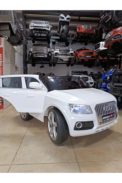 Audi Q-Suv! 12V, Uzaktan Kumandali, Çift Motor, Bluetooth ile Müzik Keyfi, Deri Koltuk - 8
