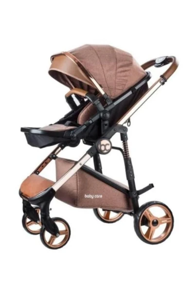 Crom Travel Sistem Bebek Arabası Kahverengi st452 - 2