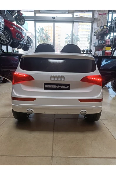 Audi Q-Suv! 12V, Uzaktan Kumandali, Çift Motor, Bluetooth ile Müzik Keyfi, Deri Koltuk - 2