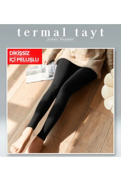 Bİ-GİY Önü Arkası Dikişsiz İçi Komple Peluş Termal Tayt