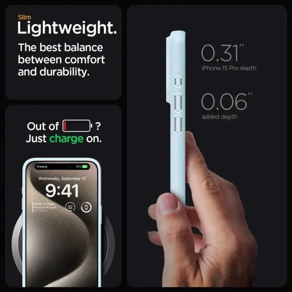 Spigen iPhone 15 Pro Thin Fit Kılıf (2023) - 6