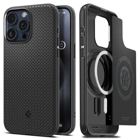 Spigen iPhone 15 Pro Max Manyetik Mag Armor MagFit Kılıf