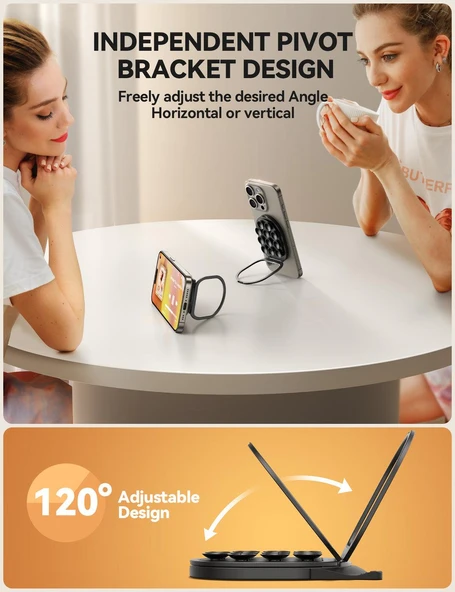 Joyroom ZS418 MagSafe Uyumlu Vantuzlu Stantlı Çok Amaçlı Telefon Tutucu - 3