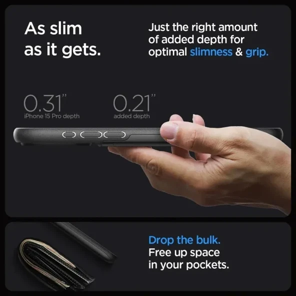 Spigen iPhone 15 Pro Slim Armor CS Kılıf (2023) - 6