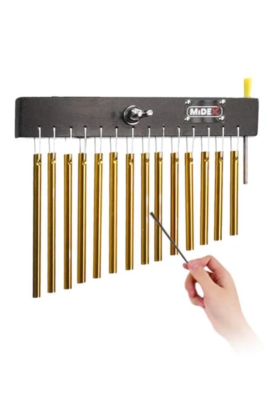 Midex Ch-14 Bar Chimes 14-Bar Çan Perküsyon Aleti (14 Ton) - 2