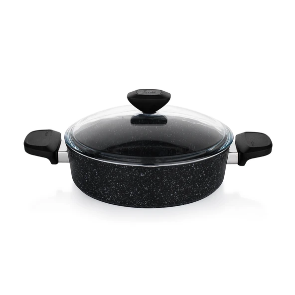 Schafer Etna Yanmaz Yapışmaz Tencere Seti 7 Parça-Siyah - 5