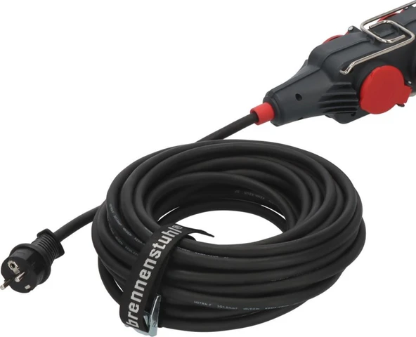 Brennenstuhl Profesyonel Powerblock Serisi IP54 Lisanslı Asma Aparatlı 4 Soketli 15 Metre Kablolu Seyyar Uzatma Priz H07RN-F 3G1.5 - 2