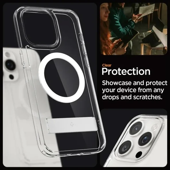 Spigen Magnetic Ultra Hybrid S MagFit iPhone 15 Pro Max Kılıf - 6
