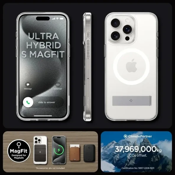 Spigen Magnetic Ultra Hybrid S MagFit iPhone 15 Pro Max Kılıf - 9