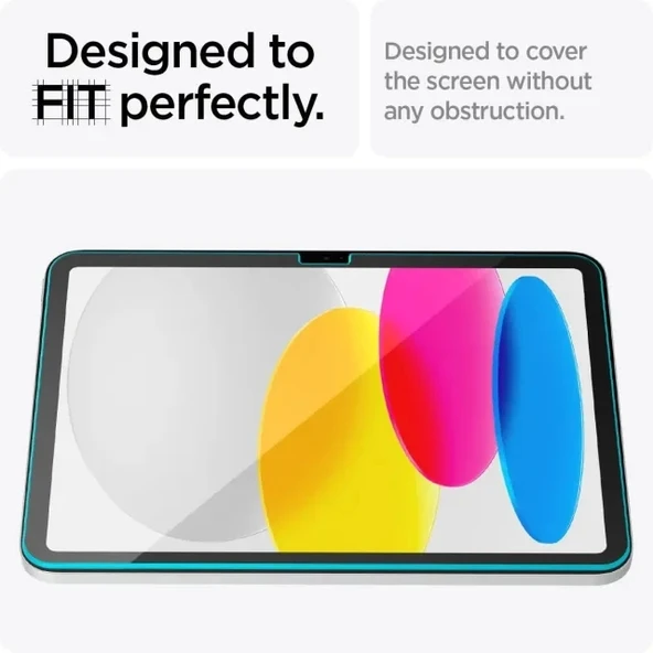 Spigen iPad 10. Nesil 10.9 inch [GlasTR EZ Fit] Tamperli Cam Ekran Koruyucu - 5