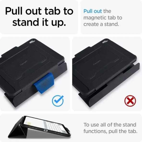 Spigen Rugged Armor Pro iPad Pro 12.9 inç Kılıf - Siyah - 3