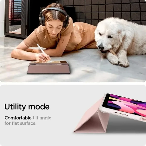 Spigen Ultra Hybrid Pro iPad Air 10.9 İnç Kalem Tutuculu Kılıf- Siyah - 7