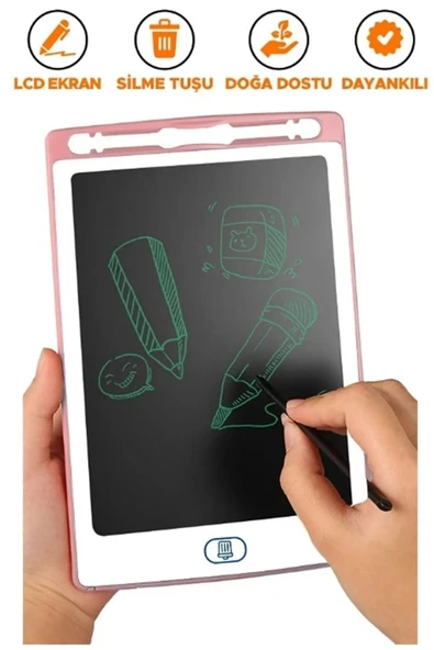 AKCAKESE Grafik Digital Çocuk Yazı Tahtası Çizim Tableti Lcd 8.5 Inc
