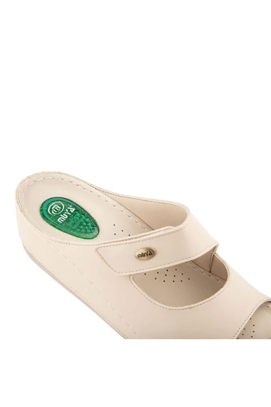 Muya Anyar Anatomik Taban Jel Destekli Topuk Dikeni Kadın Terlik - 8