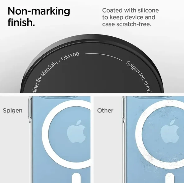 Spigen O-Mag Halkalı Manyetik Telefon Tutucu MagSafe - Siyah Karbon