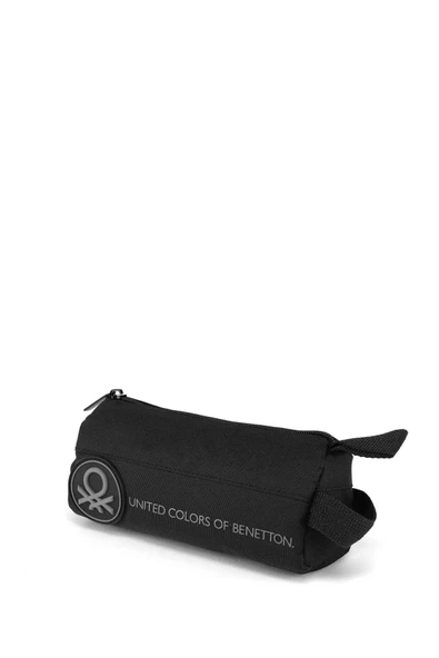 United Colors of Benetton Tek Bölmeli Batik Geçişli Unisex Çocuk Oval Kalemlik Siyah / BNT.0053 - Resim 2