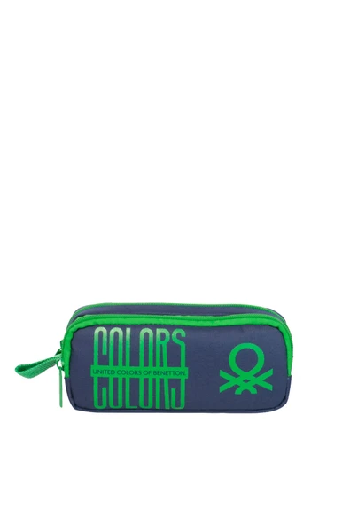 United Colors of Benetton Çift Bölmeli Elegant Kalemlik Lacivert - Yeşil / BNT.0030 ürün görseli